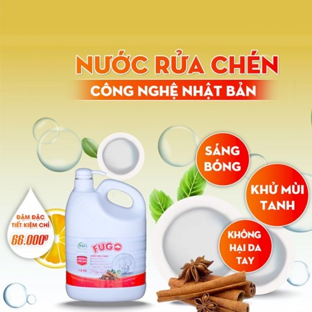 Rửa chén Fugo Hương Quế 1.8Kg